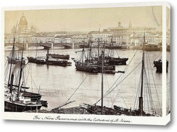   Постер Панорама Невы,1874