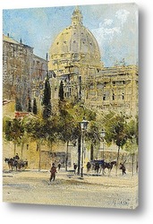   Постер Рим, площадь Ангелики