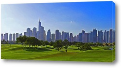   Постер Городской пейзаж в Дубае
