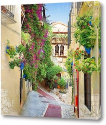   Постер Цветущая улица Испании