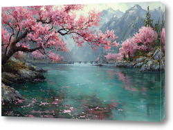    Сакура над водой