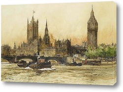   Картина Дом парламента на Темзе