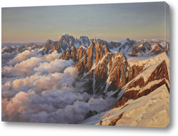   Картина Альпы, Эгюй- дю-Миди