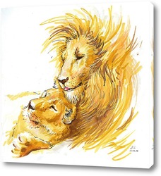   Картина львы
