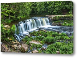  золотая осень и водопад