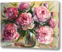   Картина Нежные розовые пионы