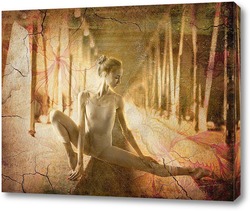   Постер Балерина. Сепия