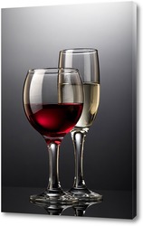  Этюд с бокалами и вином