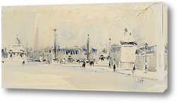   Картина Париж, Площадь Согласия