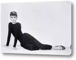   Постер Одри Хепберн позирующая для рекламы фильма<Сабрина>.