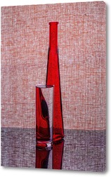   Постер Красная бутылка