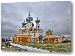   Постер Главный храм Тихвинского монастыря.Вид сбоку.