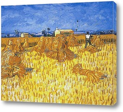   Картина Сбор урожая в Провансе, 1888