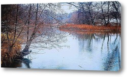    Река ЦНА Первый снег