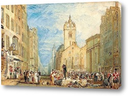   Постер Хай-стрит, Эдинбург, 1818