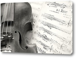  скрипка с нотами