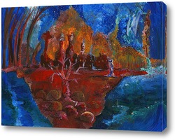   Картина Марсианка и Красное дерево