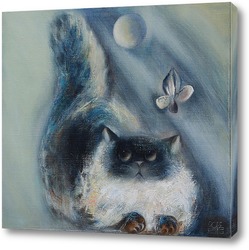    Кот и рыбки
