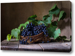    Натюрморт с черным виноградом