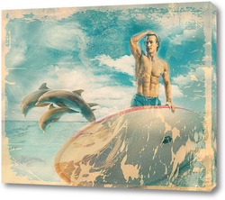    Сёрфинг и дельфины