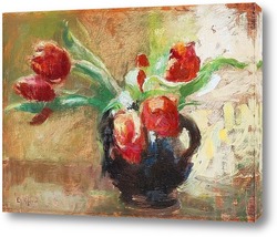    Натюрморт с тюльпанами