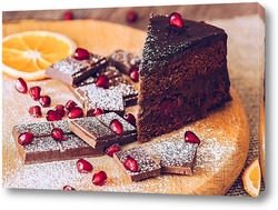   Постер Шоколадный торт 