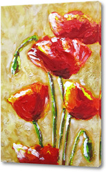   Постер Интерьерная картина "Красные маки"