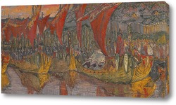    Красные паруса. Поход Владимира на Корсунь. 1900