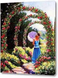   Картина Аллея роз