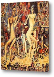   Постер Адам и Ева. 1913