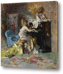    Женщина за пианино