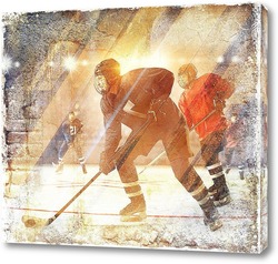   Постер Игра в хоккей