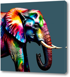   Картина Слон, как современное искусство