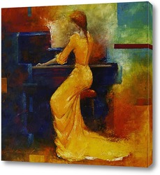   Картина Жёлтая пианистка