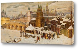  Расцвет Кремля. Всехсвятский мост и Кремль в конце XVII века. 1922