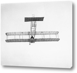  Немецкий авиаконструктор Отто Лилиенталь на планере,1896г.