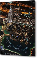    Вид с самого высокого здания в мире «Бурдж-Халифа»
