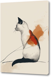   Постер кошка