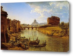   Картина Новый Рим. Замок Святого Ангела 1825