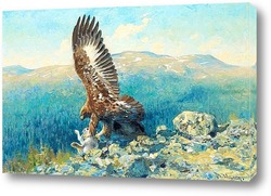   Постер Золотой Орел с добычей