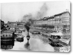   Постер Фонтанка у Аничкова моста 1900  –  1910