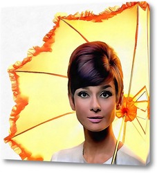   Постер Девушка с зонтиком