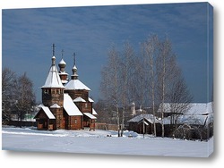  Новодевичий монастырь в ночи