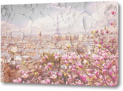  Постер Цветущий Париж