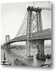   Постер Вильямсбург мост из Бруклина, 1904