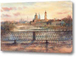   Картина Старая Тула. Вид на кремль и Казанскую церковь