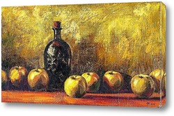   Постер ...Яблочный сидр...холст ,масло 35 х 70...2009 г. Камиль Фатхуллин