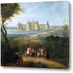   Постер Вид на замок Шамбор со стороны парка