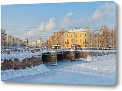  Зимний рассвет на Петровской набережной.