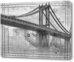   Постер Манхэттенский мост